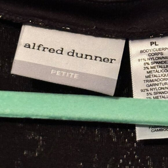 Alfred Dunner Black & White Embellished women top size PL blouse. NWT - Picture 3 of 11